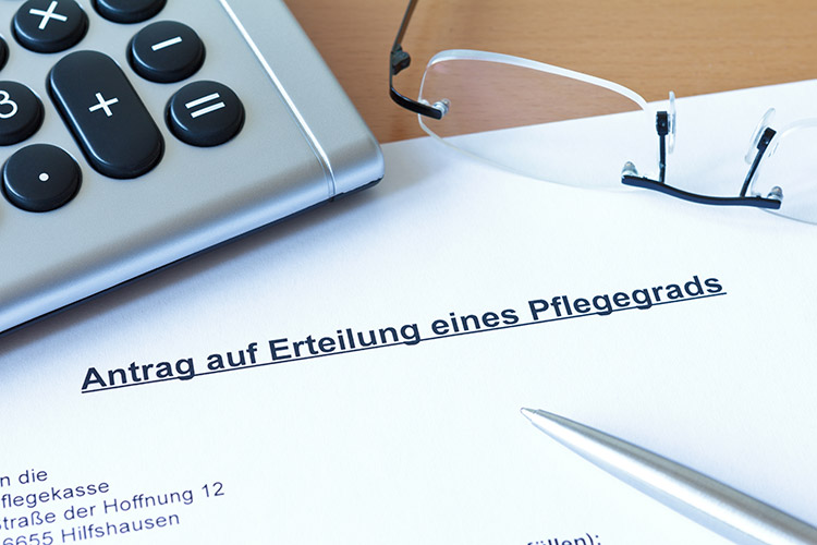  Beantragung der Pflegegrade